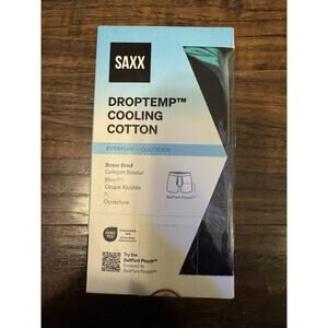 SAXX Mens Size Small Droptemp™ Cooling Cotton SLIM FIT Boxer Brief Underwear